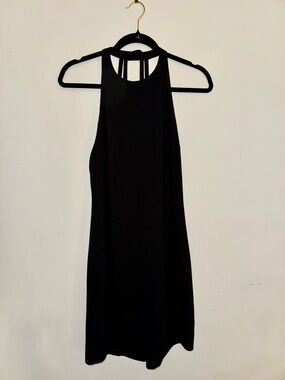 Zara Black Halter Mini Dress with Strappy Back
